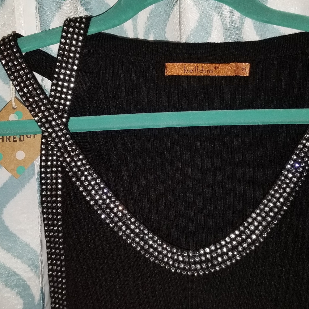 Belldini black knit shirt